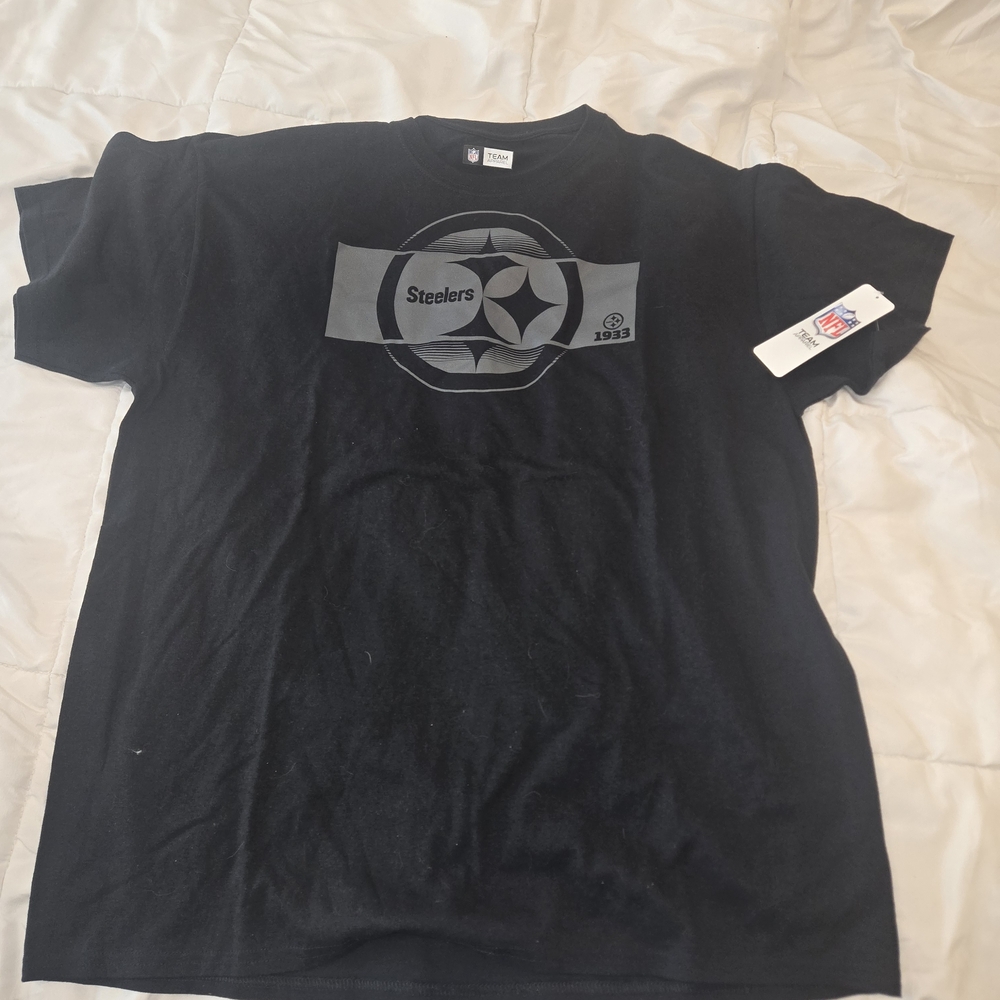 NFL Steelers Black Short Sleeve Tee
